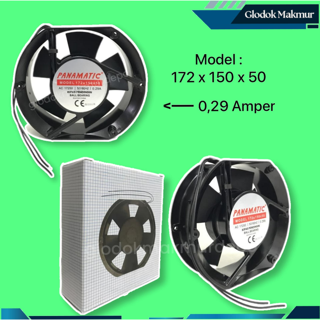FAN AC KIPAS AC BESAR OVAL PANAMATIC 17CM 220VOLT