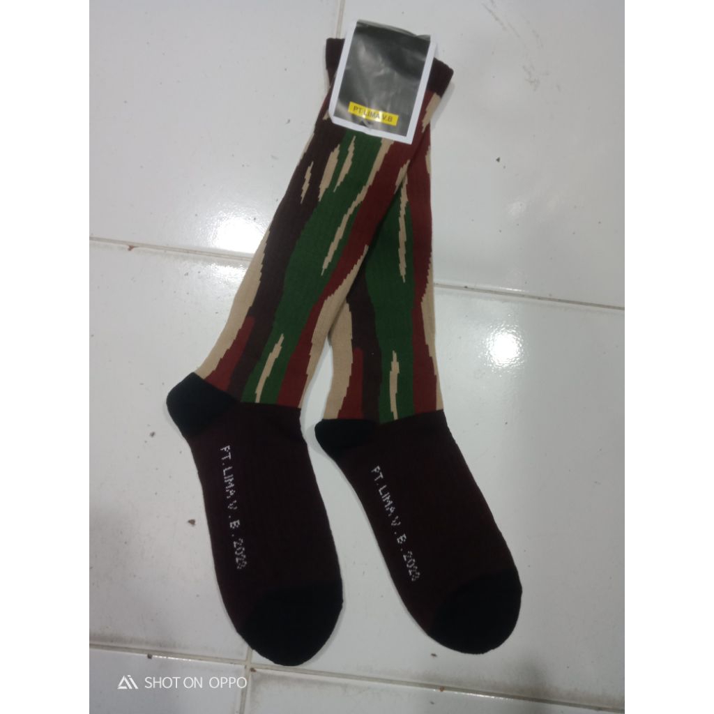 KAOS KAKI PDL LORENG KOPASSUS ASLI JATAH TNI