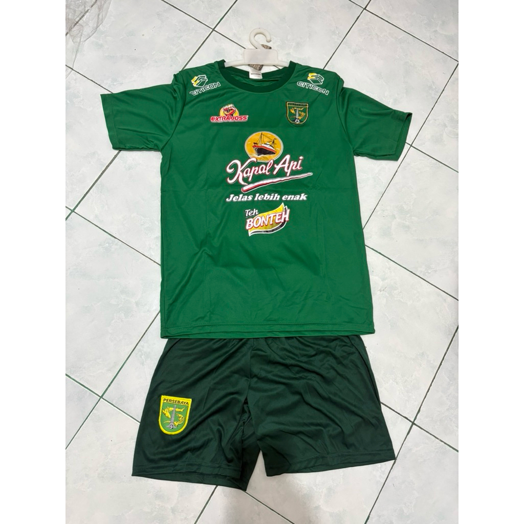 setelan jersey persebaya home satu set dewasa