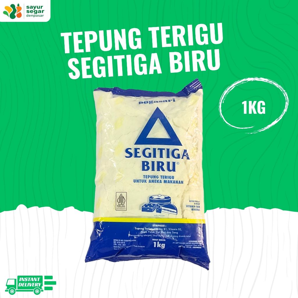 

Tepung Terigu Segitiga Biru 1kg - Sayur Segar Denpasar