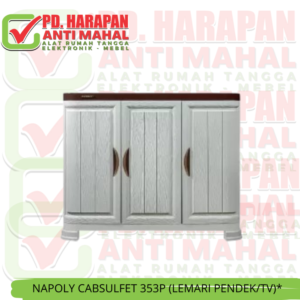 NAPOLY CABSULFET 353P (LEMARI PENDEK/TV)*/ LEMARI TV PLASTIK/ LEMARI PENDEK TV