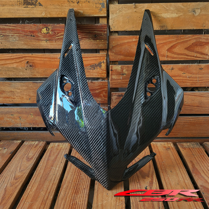 Headcowl fairing depan batok cover tameng CBR 250rr CBR250rr carbon karbon kevlar model k64N new CBR
