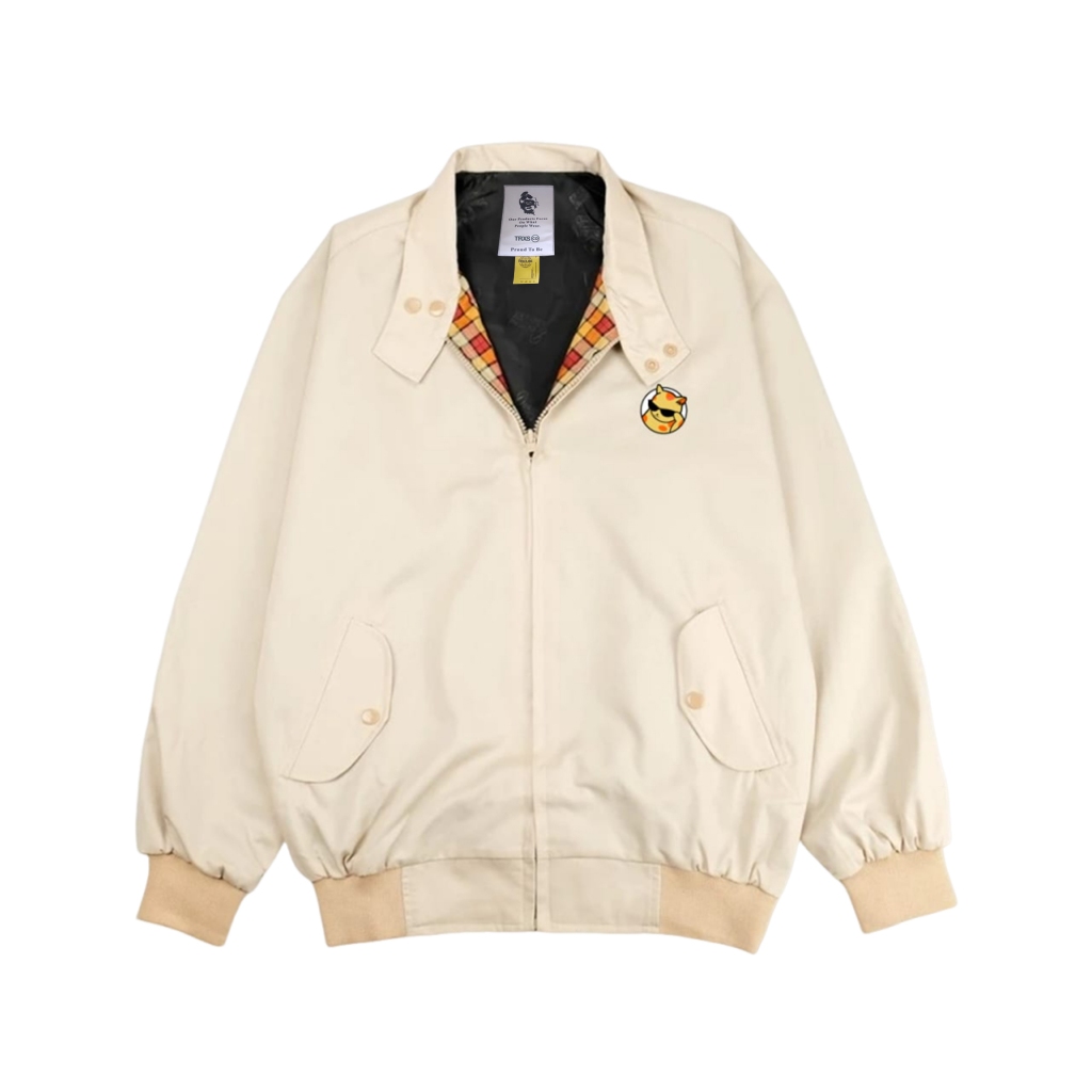 TRAX Chilo Adopter Jacket | Cream | Harrington Jacket | Jaket Casual | Jaket Motor | Jaket Vintage U