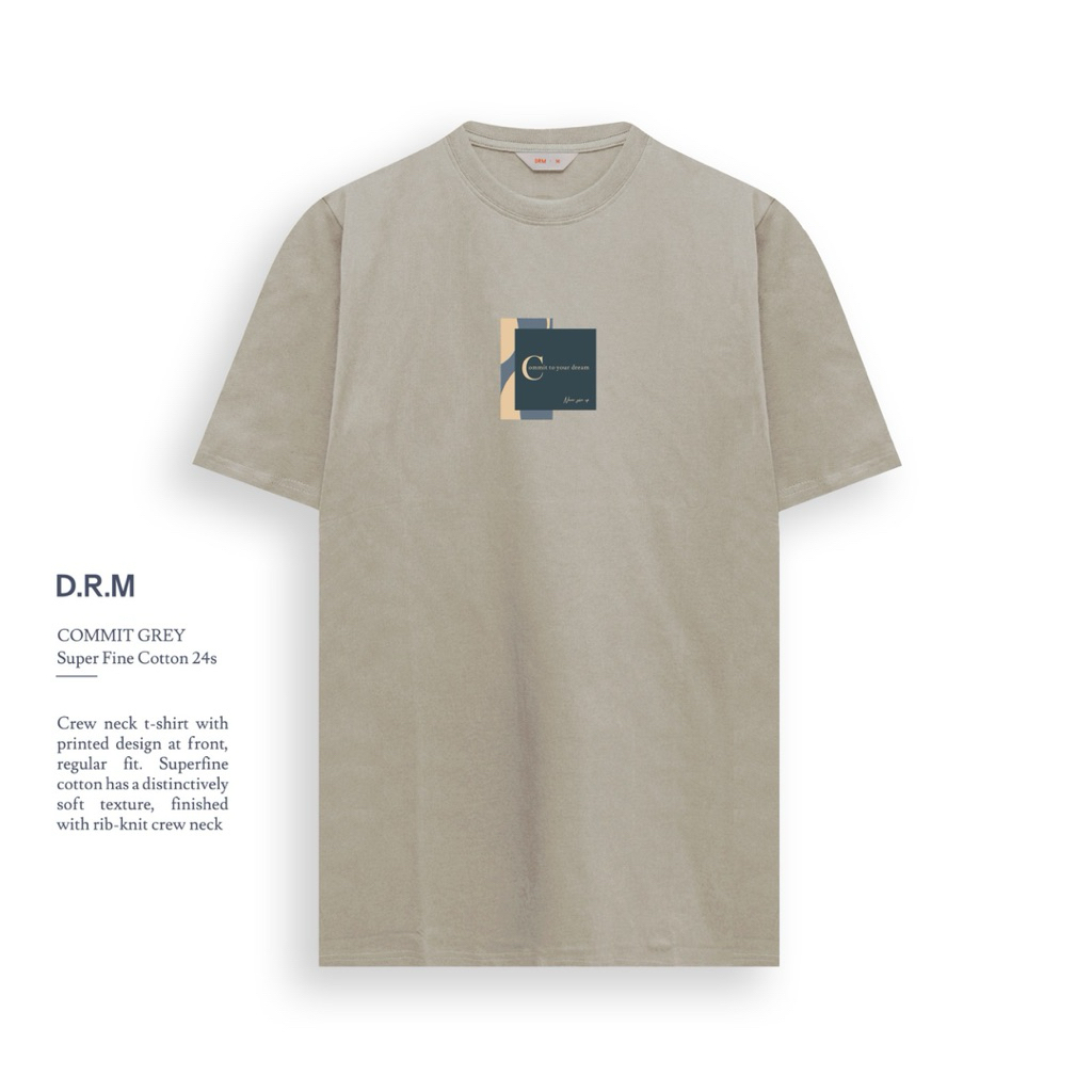tshirt commit grey | kaos drm ~ drm wear