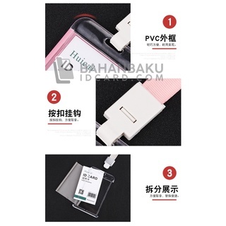 

id card holder AKRILIK warna tempat idcard wadah kartu akrilik warna warni