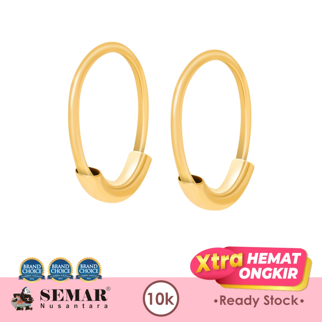 Anting Emas Baby Kawatan Polos 10K Semar Nusantara