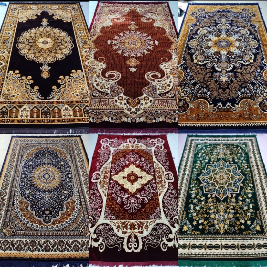 Karpet permadani hambal alas lantai lipat Turki jumbo