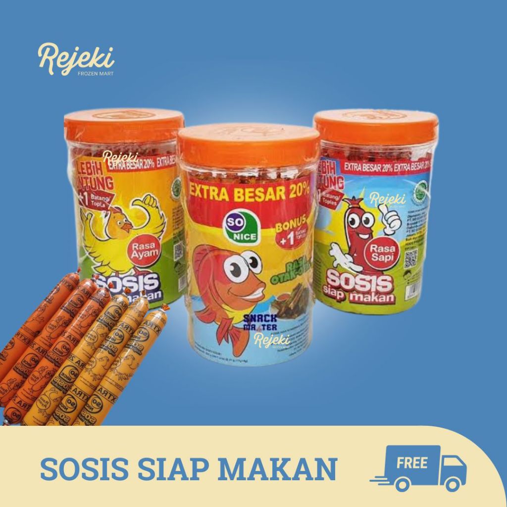 

So Nice Sosis Siap Makan Rasa Ayam & Sapi - Rejeki Frozen