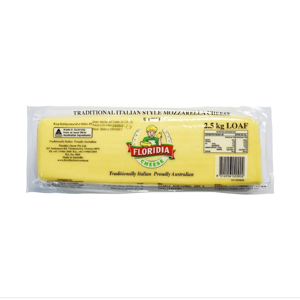 

Floridia | Cheese Mozzarella Block | 2.5kg