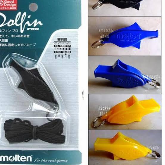 Pluit Peluit Dolphin Pro MOLTEN WARNA TALI WASIT BOLA VOLY DLL PERTANDINGAN OLAHRAGA
