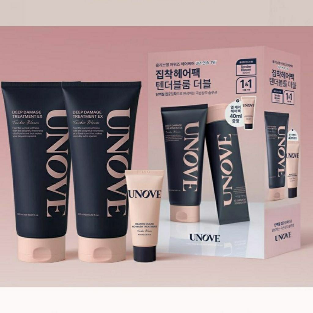 [READY - MINI SIZE] UNOVE Deep Damage Hair Treatment EX 320ml / 40ml / Heating Guard No Wash Treatme