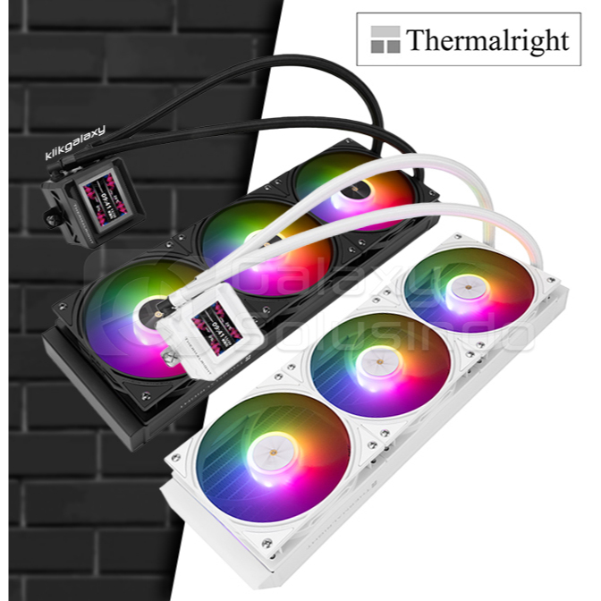 THERMALRIGHT Frozen Warframe 360 SE ARGB 360mm Liquid CPU Cooler With LCD Display - Black / White