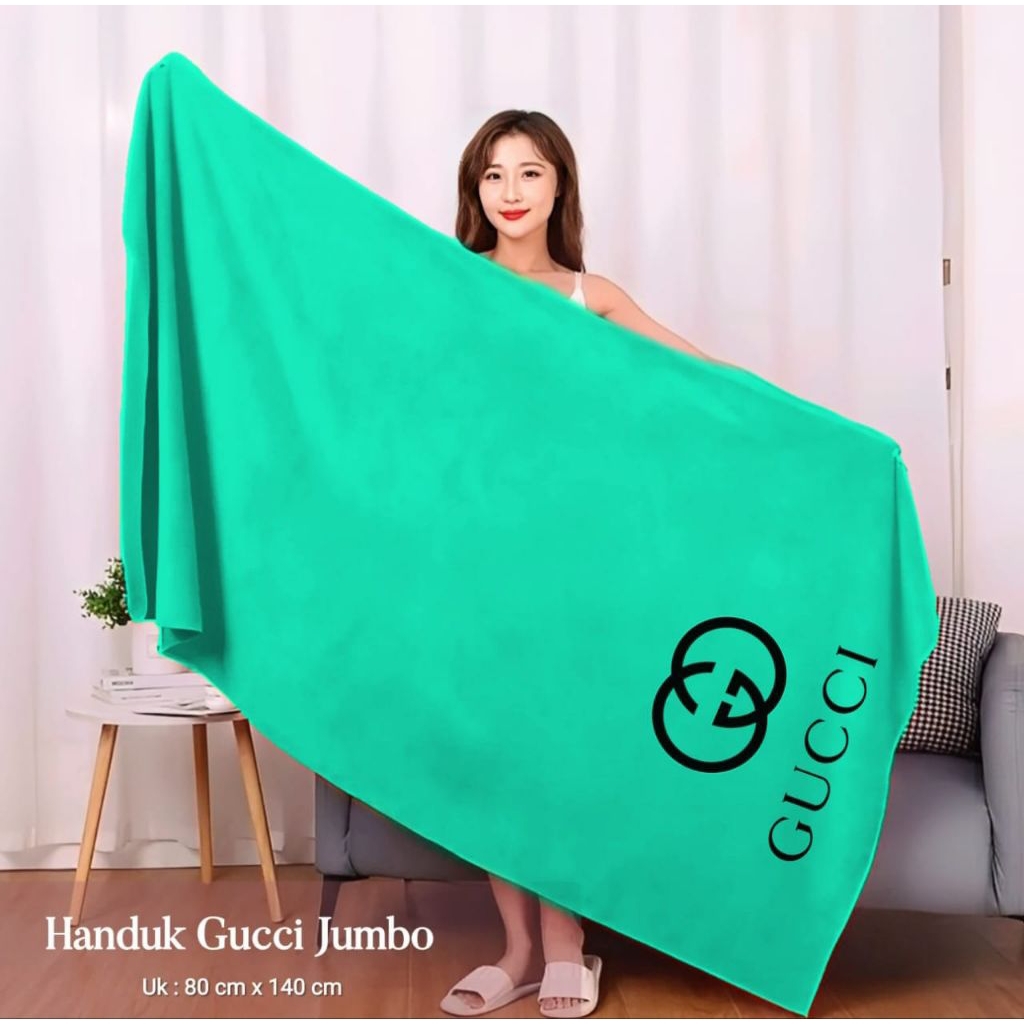 HANDUK DEWASA GUCCI, HANDUK LEMBUT, HANDUK RESEP