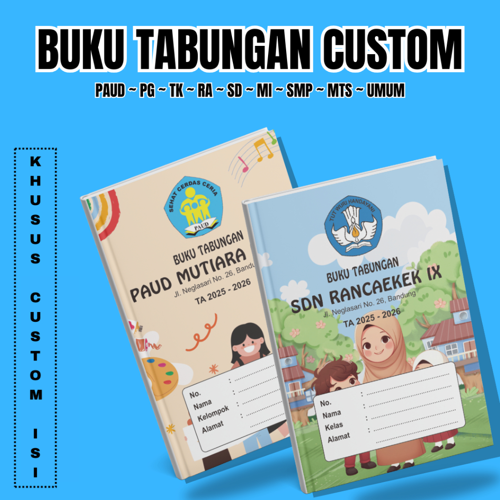 

Buku Tabungan Custom Isi Khusus PO