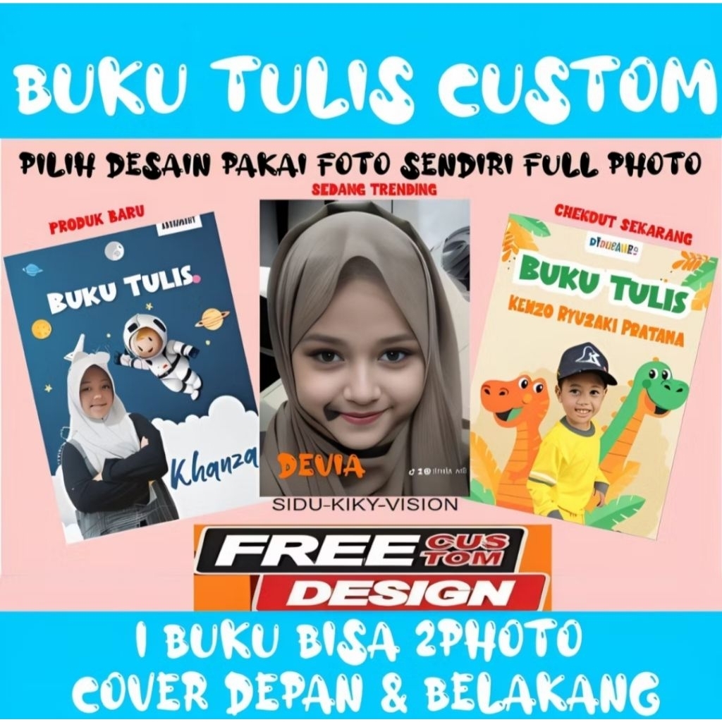 

BUKU TULIS CUSTOM WAJAH (ISI 30L)
