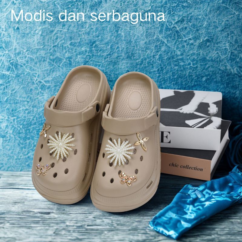 Sandal EVA wanita dewasa Sepatu jelly wanita Korea
