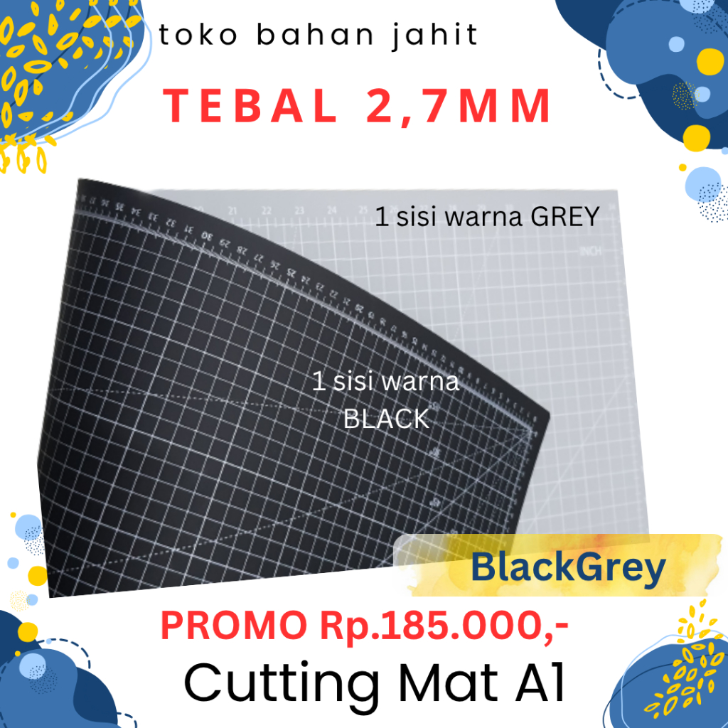 

PROMO Cutting Mat A1 TEBAL 2.7mm *BLACKGREY ONLY*