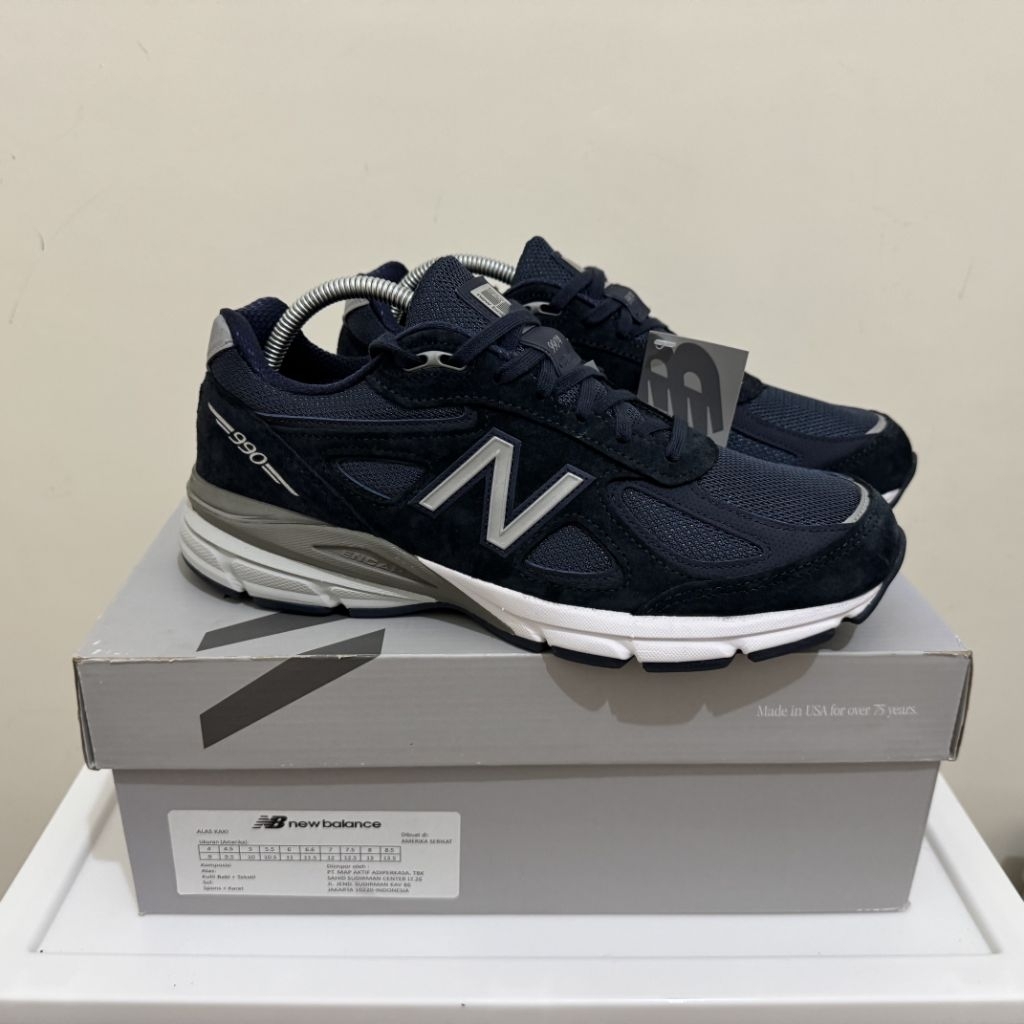 New Balance 990 V4 Made in USA U990NV4 Navy US 9.5 UK 9 EUR 43 Brand New Original 1000%