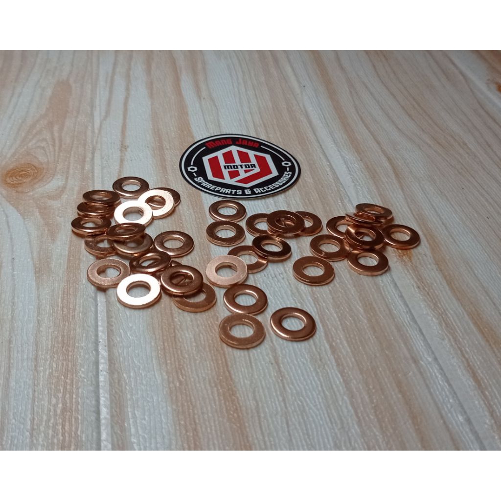 RING TEMBAGA M8 BAUT 12 PNP RING HEAD CYLINDER CUP KARISMA SUPRA X125 GLPRO MEGAPRO TIGER MIO VEGA J