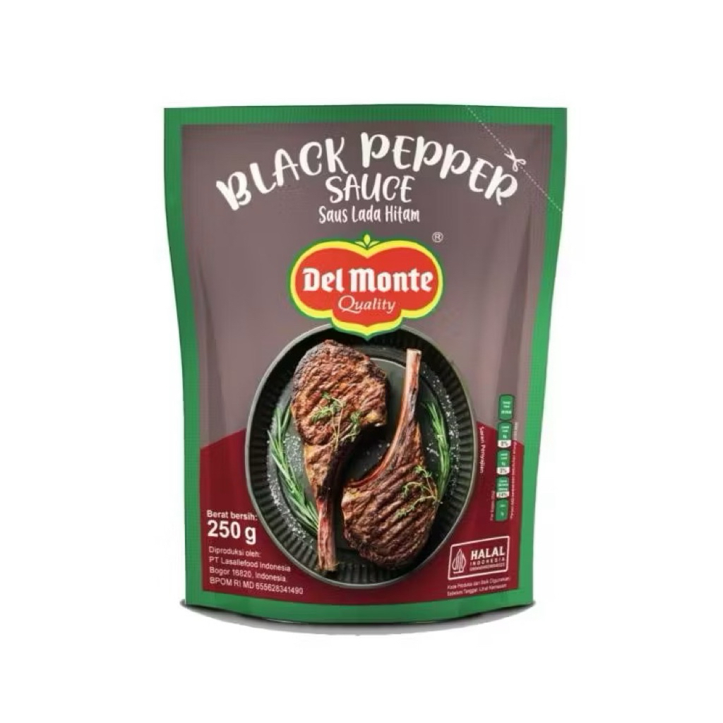 

DEL MONTE SAUSCE BLACK PEPPER 250g.
