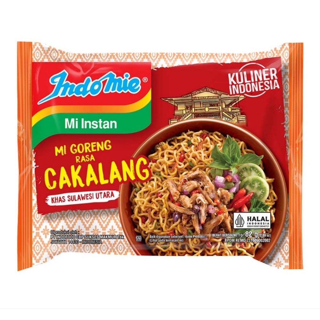 

Indomie Mie Instan Goreng Dan Kuah Rasa Cakalang 82 gram Khas Sulawesi Utara