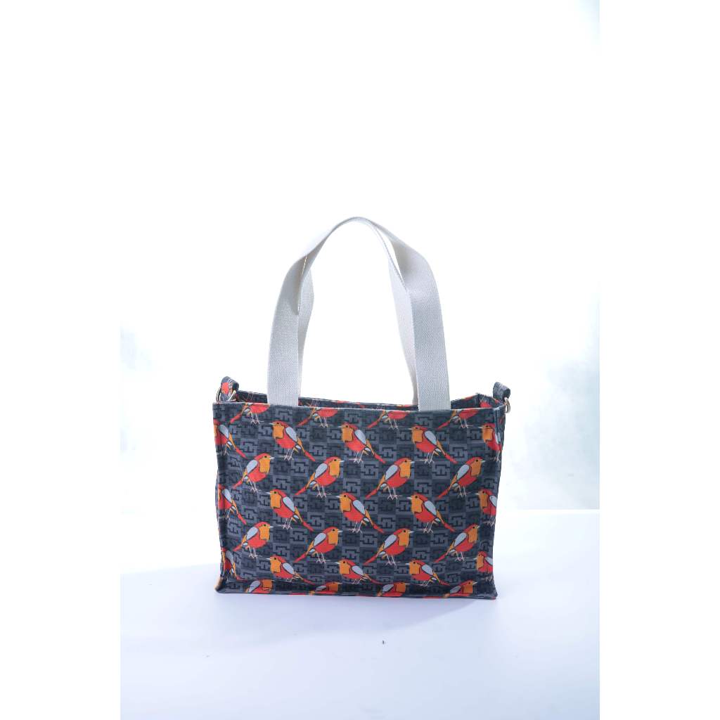 [Sidnov Indonesia] Sling Bag Songbird Serenade | Premium Canvas Creative Ethnic Sling Bag | Tas Sele