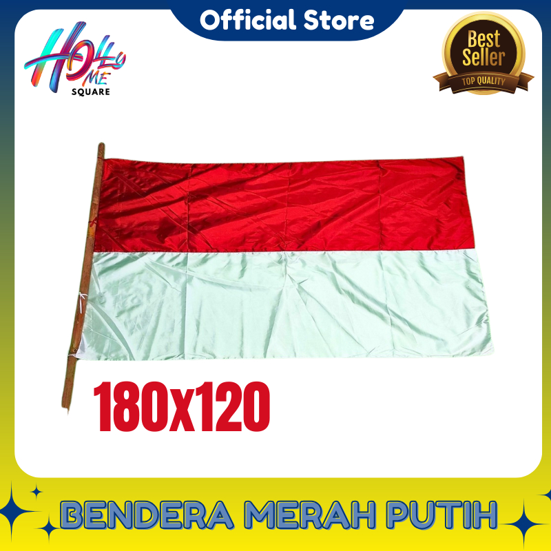 Bendera Merah Putih Besar Jumbo Panjang Premium Tali Satin Tebal Indonesia Agustus 2025