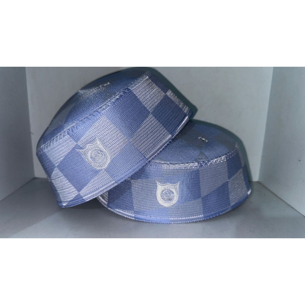 peci kopyah Malaysia motif a5 kain catur sutra ori produksi abdul Hamid kopyah