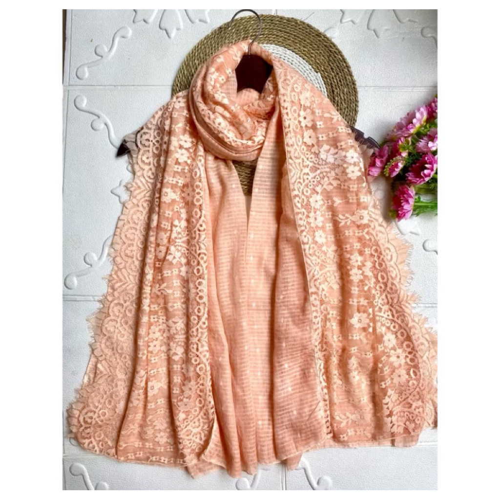 PASHMINA ARABIAN RENDA/ PASMINA IMPORT MURAH / PASHMINA PREMIUM