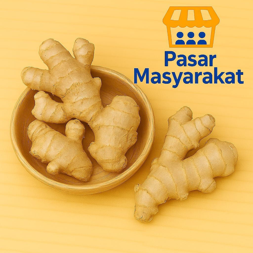 

Jahe Putih Rempah Bumbu Segar Pasar.Masyarakat