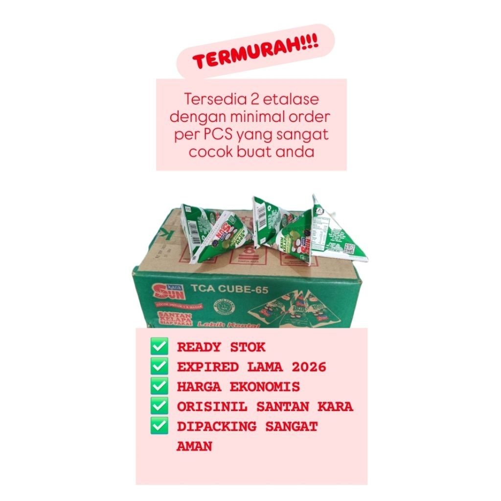 

Santan kara 65ml per PCS exp nov/dec2026 TERMURAH | READY [PROMO]