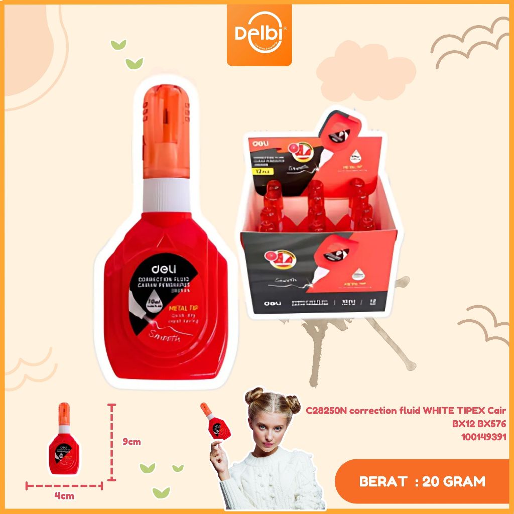

C28250N correction fluid WHITE TIPEX Cair correction fluid WHITE TIPEX Cair