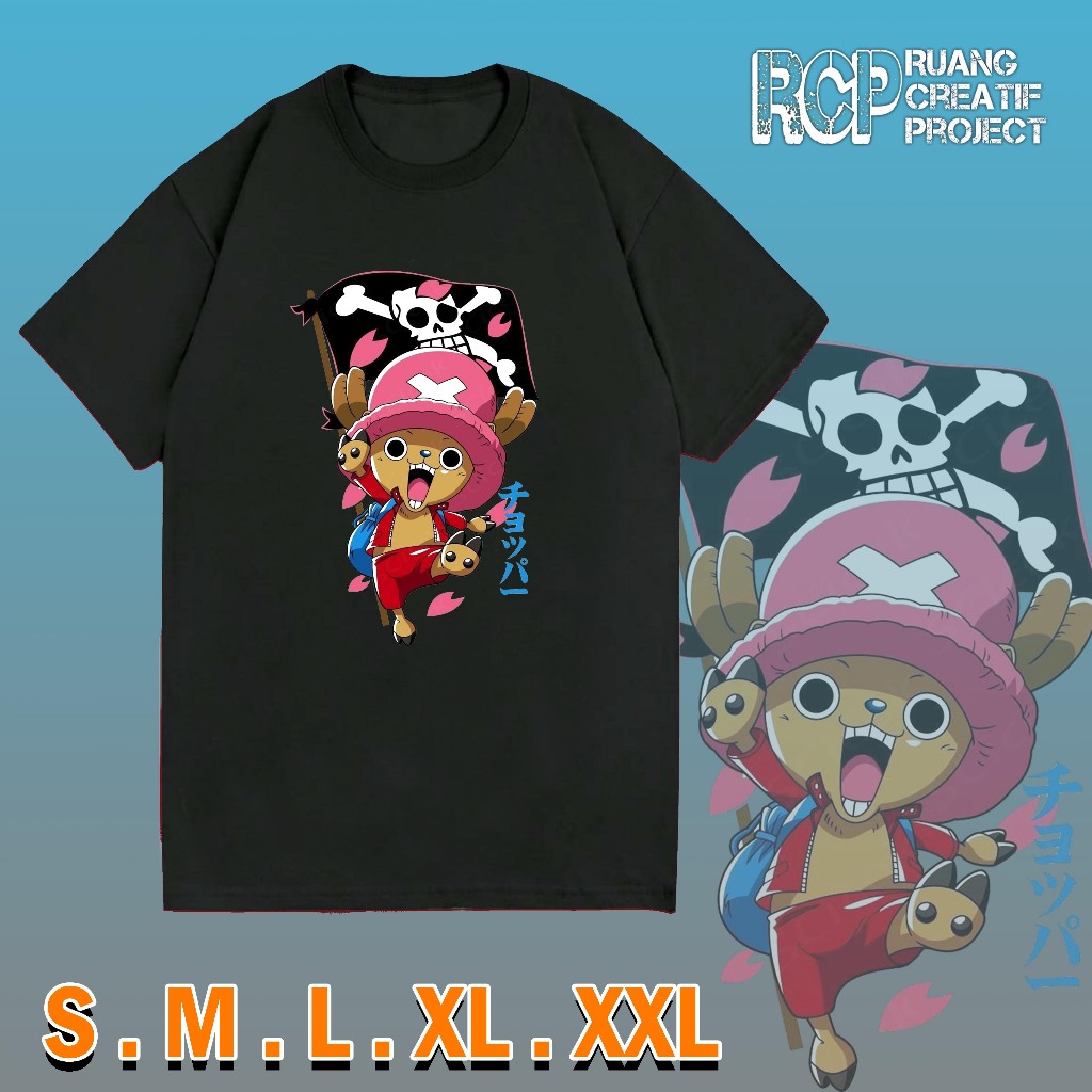 KAOS CHOPPER / KAOS ONE PIECE CHOPPER / KAOS ANIMASI / KAOS KEREN