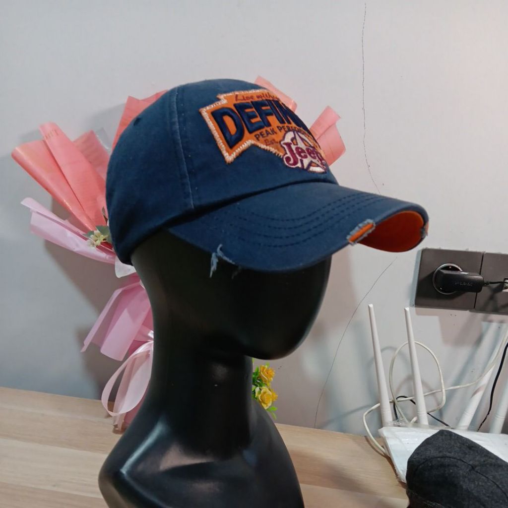 Topi Denim Jeep original caps