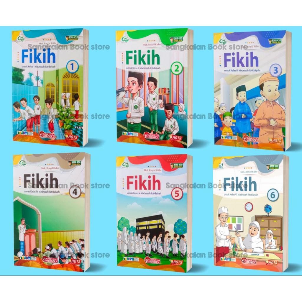 Fikih SD MI Kelas 1 2 3 4 5 6 Revisi Hots Aqila Tiga Serangkai Kurikulum Merdeka KMA 450