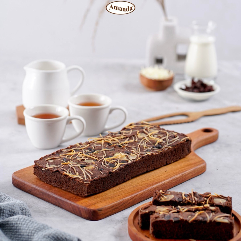 

BROWNIES BAKAR AMANDA + GRATIS PACKING KARDUS