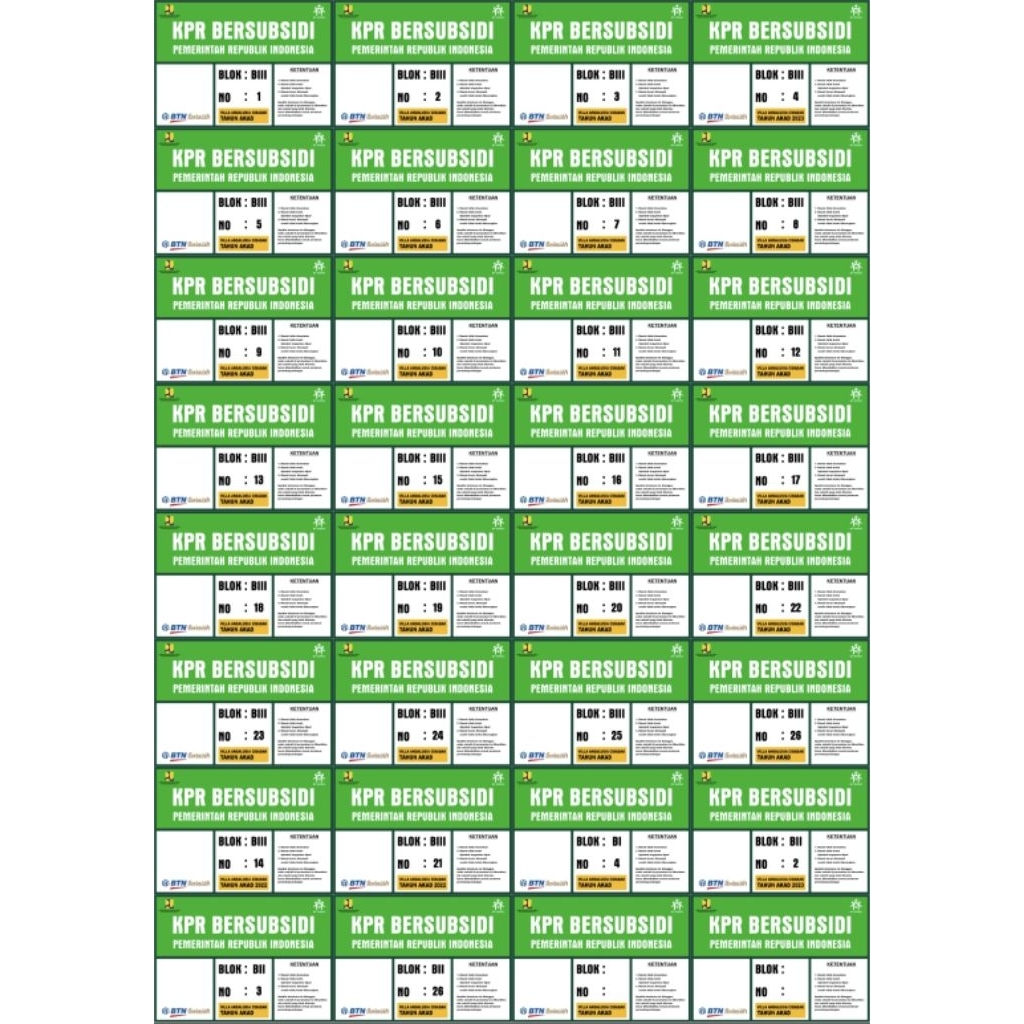 Plat Kpr BTN sticker