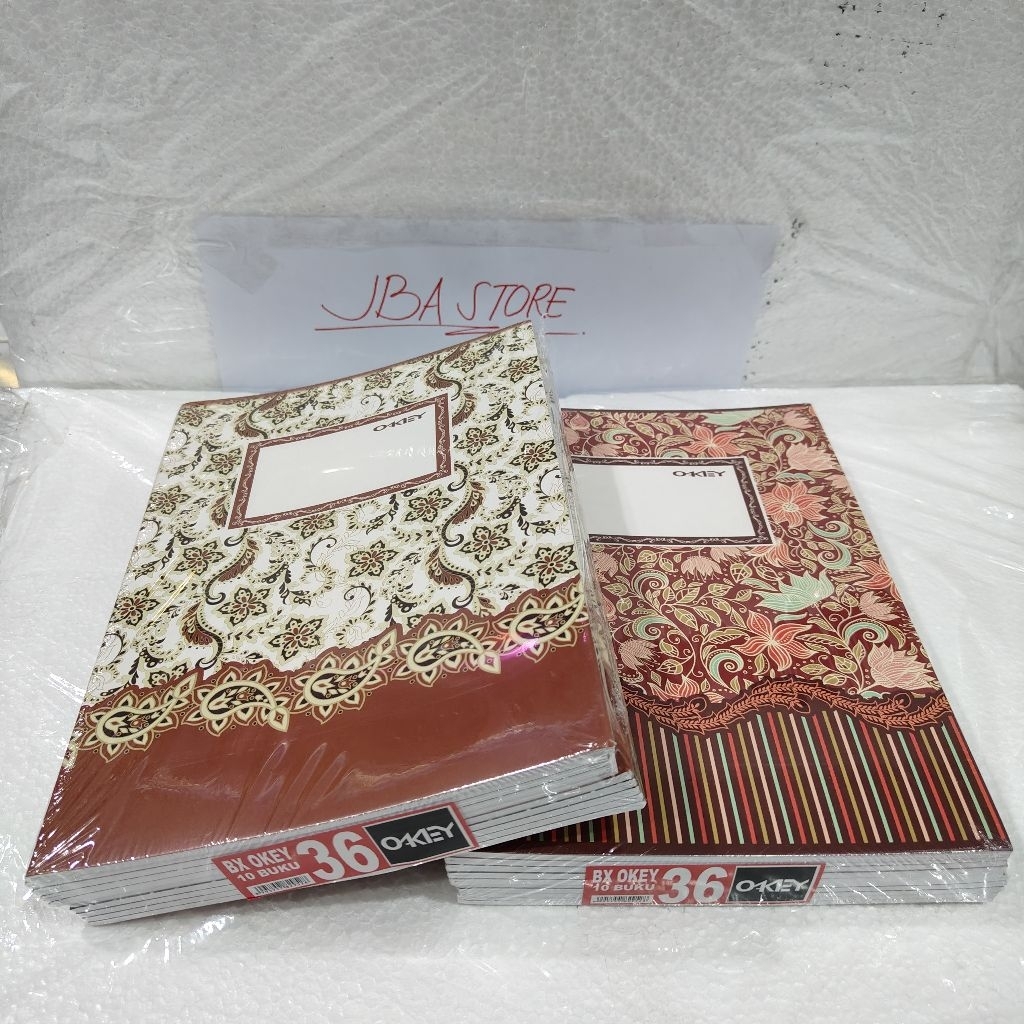 

1 Pak Buku Tulis Boxy Panjang Motif Batik 36 Lembar isi 10 Buku