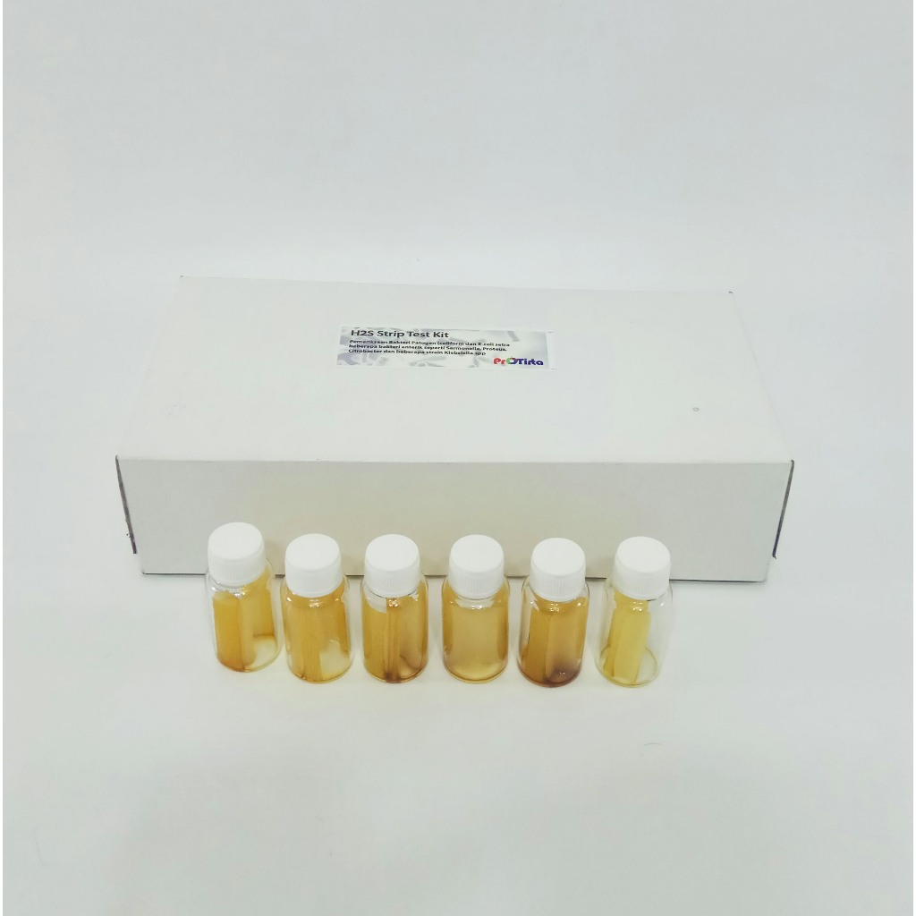 PROTIRTA | Water Test Kit, Bakteri Patogen, Methode H2S untuk deteksi E.coli, salmonella pkg/50 uji 