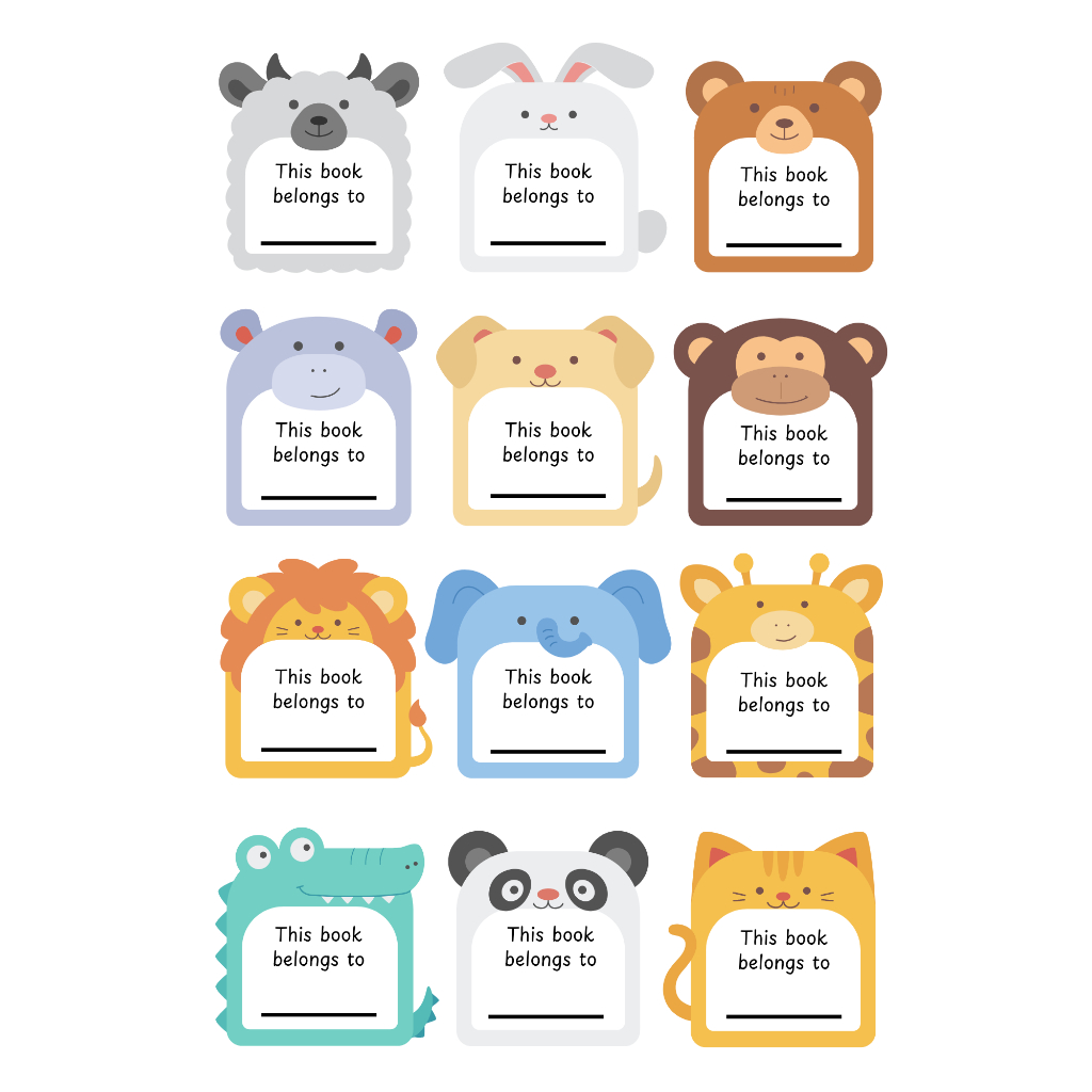 

Label Buku Anak Isi 12 | Kertas Stiker Bontag Glossy A4 150 gsm