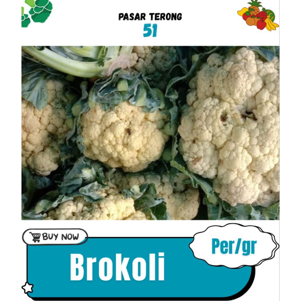 

Brokoli Putih-Hijau Makassar 20.000