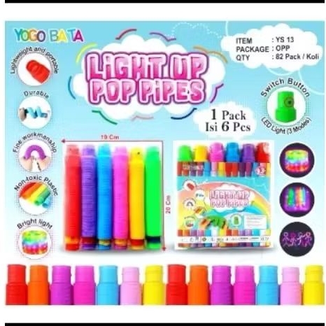 Mainan pop light viral satuan murah/mainan pop light satuan random/mainan pop light satuan