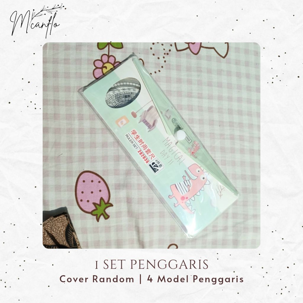 

1 Set Penggaris Lucu Warna Pastel