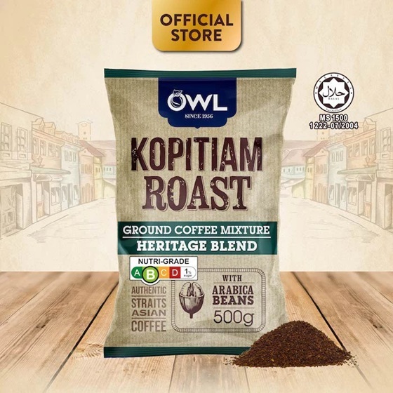 

Owl Kopitiam Roast & Ground Coffee Powder Heritage Blend 500g