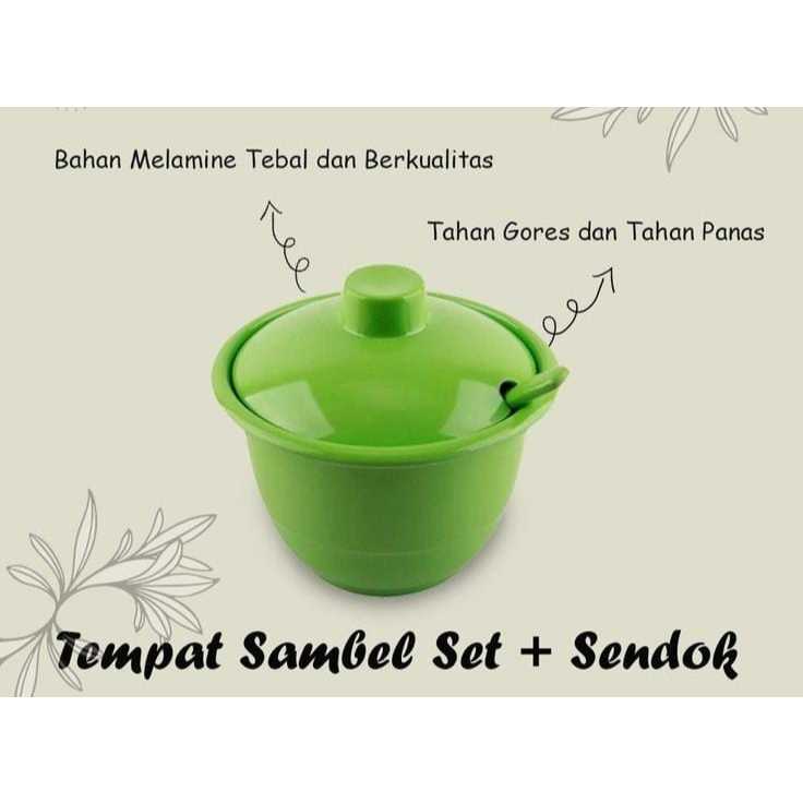 MANGKOK SAMBAL + TUTUP MELAMIN / SEKAT MELAMIN