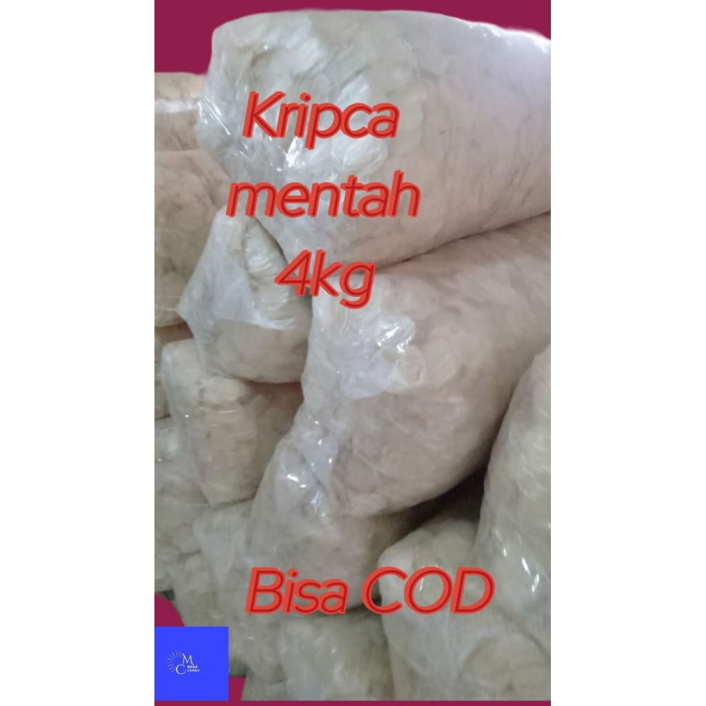 

Kripca mentah bulat tipis 4kg bisa COD