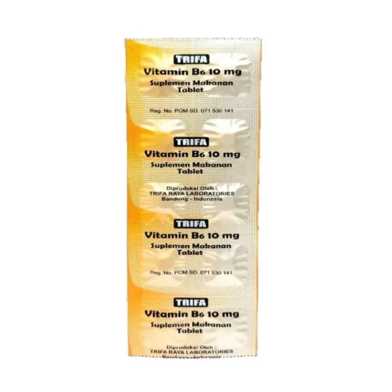 Vitamin B6 10 mg Trifa Strip isi 10 Tablet [TANGERANG]