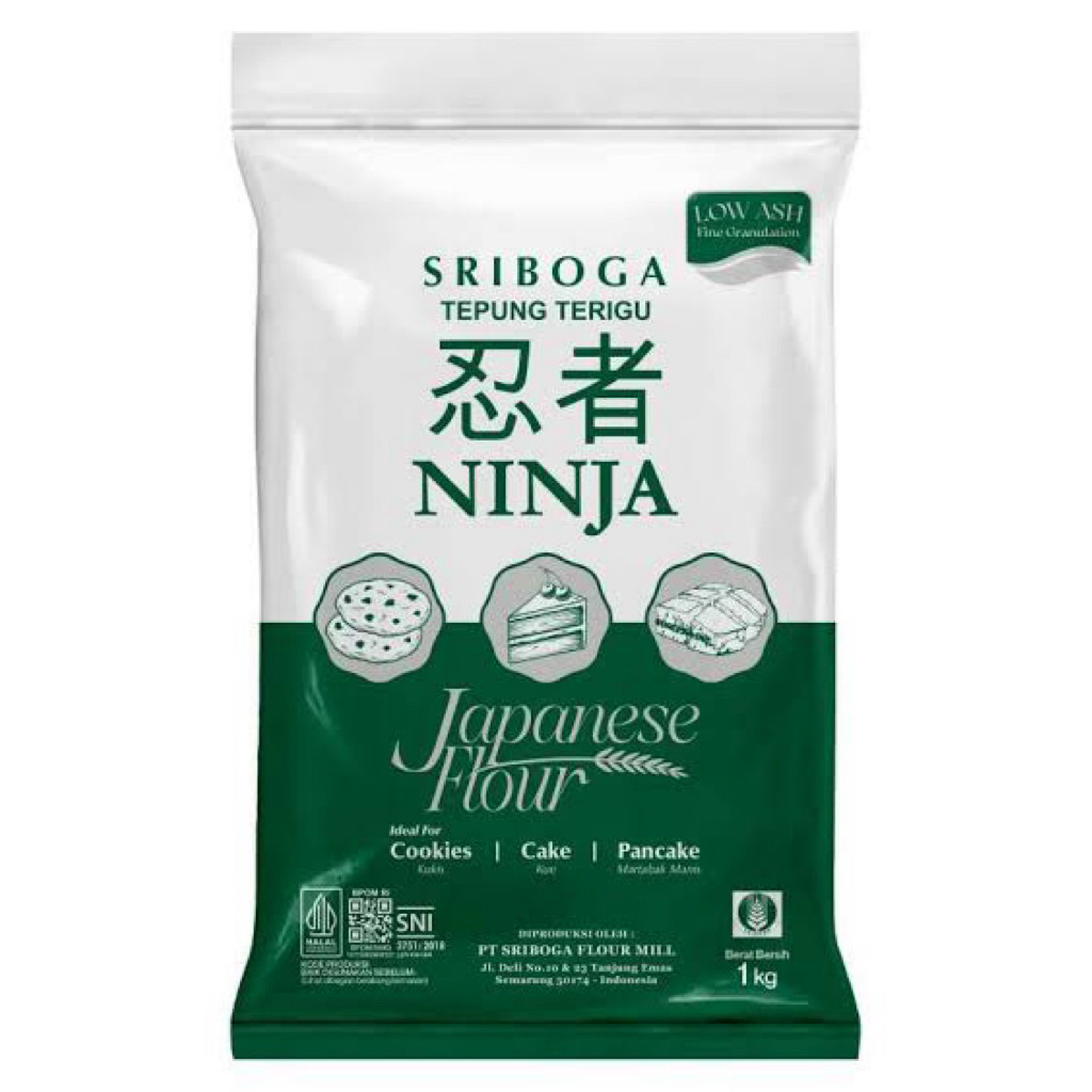

Tepung Terigu NINJA Sriboga Premium 1kg