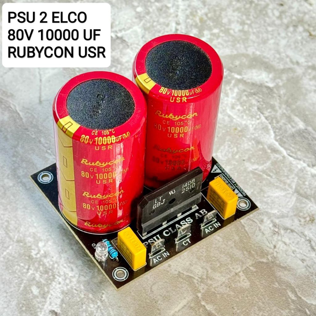 psu 2elco rubycon 80v 10000uf 2 elco rubycon USR