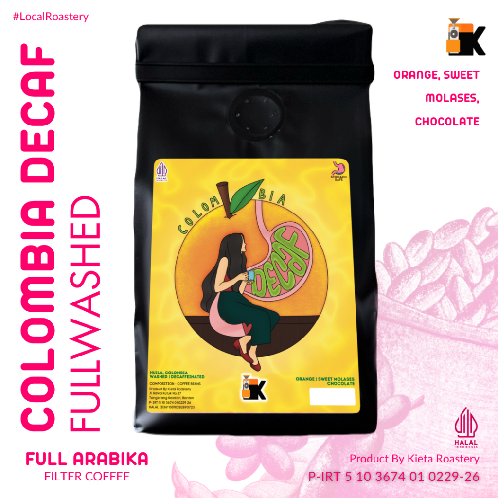 

Kopi Arabica Colombia DECAF / DECAFFEINATED 200gr